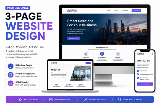 3-Page Small Business Website