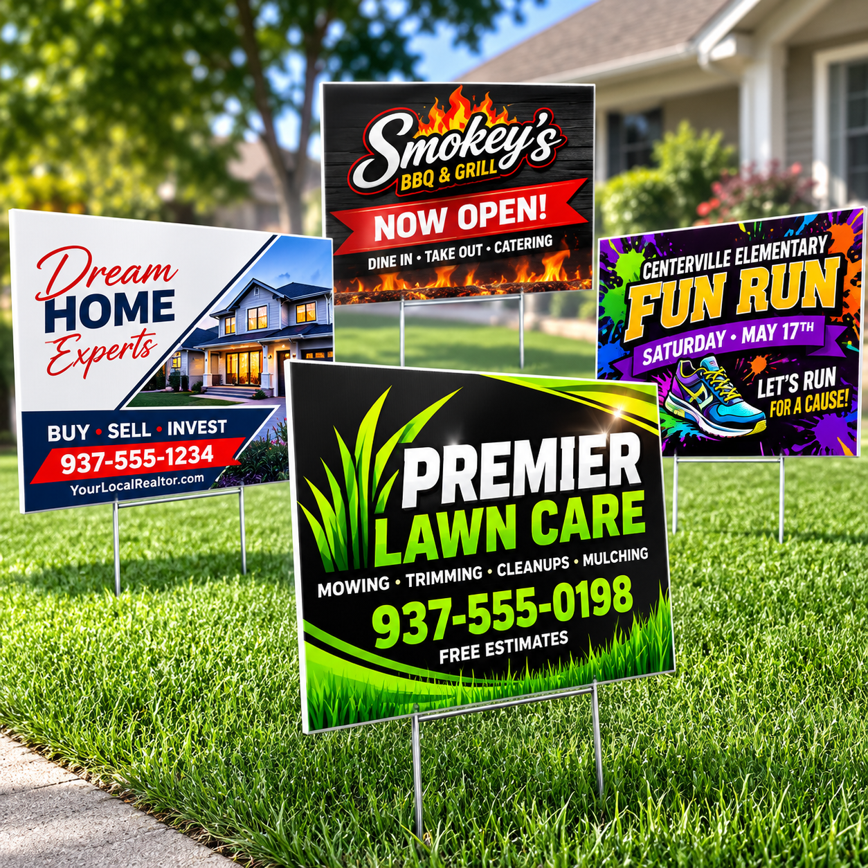 10 Custom Yard Signs